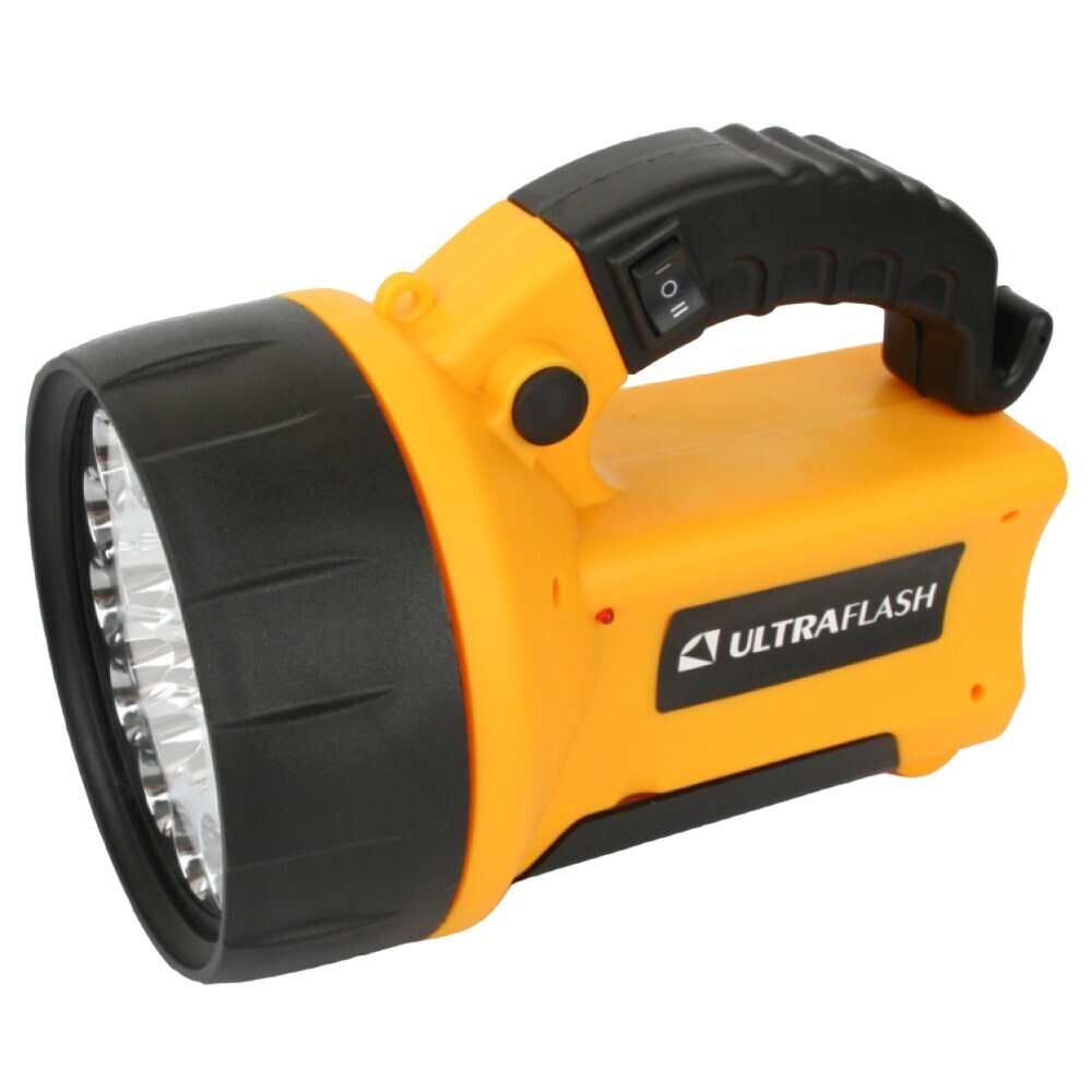 Изображение товара Фонарь ручной Ultraflash UF3712LED (UF3712LED) светодиодный 19 LED 2,5 Вт аккумуляторный SLA 200 мАч пластик 2 режима