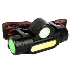 Изображение товара Фонарь налобный Ultraflash E1340 светодиодный 2 LED 3 Вт аккумуляторный Li-Ion 1200 мАч пластик 2 режима (E1340)