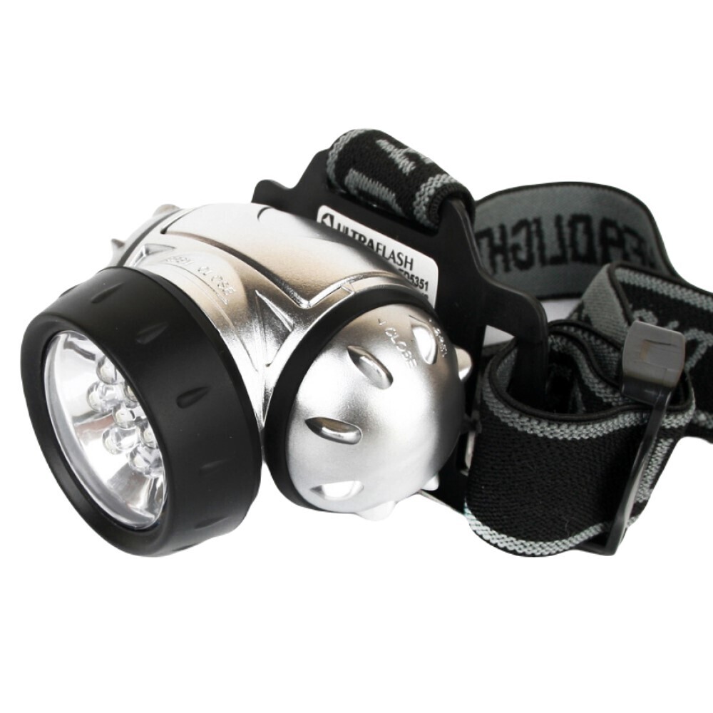 Изображение товара Фонарь налобный Ultraflash LED5351 светодиодный 7 LED 0,56 Вт на батарейках ААА Li-Ion пластик 3 режима (LED5351)