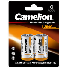 Аккумулятор Camelion C LR14 1,2 В 3500 мАч металл (2 шт.) (NH-C3500BP2)
