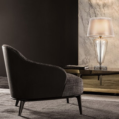 Лампа настольная E27 40 Вт Maytoni Verre (Z005TL-01CH) - фото 3