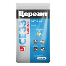 Затирка цементная Церезит CE 33 comfort 41 натура 5 кг