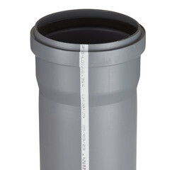 Труба канализационная Valfex Base d110x1000 мм пластиковая для внутренней канализации (201100100) - фото 2