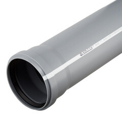 Труба канализационная Valfex Base d110x2000 мм пластиковая для внутренней канализации (201100200) - фото 1