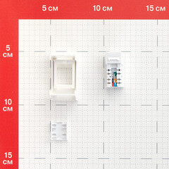 Розетка для кабель-канала телефонная DKC Viva белая RJ12 1 модуль (45018) - фото 2