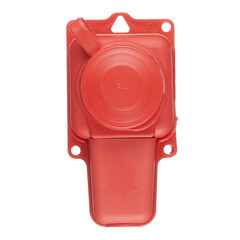 Розетка штепсельная Svet одинарная с заземлением IP44 настенная красная - фото 4