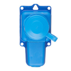 Розетка штепсельная Svet одинарная с заземлением IP44 настенная синяя - фото 2