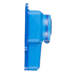 Розетка штепсельная Svet одинарная с заземлением IP44 настенная синяя - фото 4