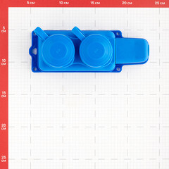 Розетка штепсельная Svet двойная с заземлением IP44 настенная синяя - фото 2