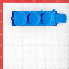 Розетка штепсельная Svet тройная с заземлением IP44 настенная синяя - фото 2