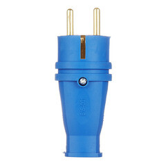 Вилка штепсельная Svet с заземлением IP44 синяя - фото 5