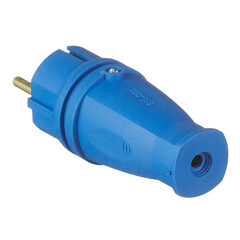 Вилка штепсельная Svet с заземлением IP44 синяя - фото 4