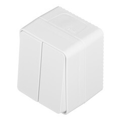 Выключатель Systeme Electric AtlasDesign Profi54 двухклавишный накладной белый (ATN540151) - фото 2