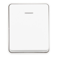 Изображение товара Выключатель Systeme Electric AtlasDesign Profi54 одноклавишный накладной белый с подсветкой (ATN540113)