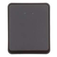 Выключатель Systeme Electric AtlasDesign Profi54 одноклавишный накладной антрацит с подсветкой (ATN544013) - фото 1