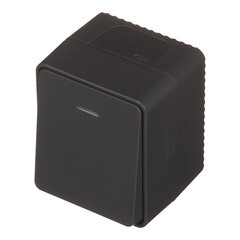 Выключатель Systeme Electric AtlasDesign Profi54 одноклавишный накладной антрацит с подсветкой (ATN544013) - фото 5