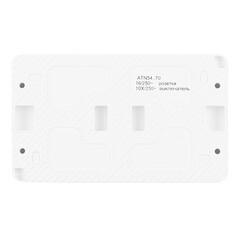 Блок выключатель и розетка Systeme Electric AtlasDesign Profi54 одноклавишный накладной белый (ATN540170) - фото 2