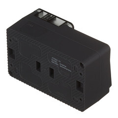 Блок выключатель и розетка Systeme Electric AtlasDesign Profi54 двухклавишный накладной антрацит (ATN544074) - фото 5