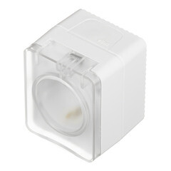 Розетка Systeme Electric AtlasDesign Profi54 накладная белая со шторками с крышкой (ATN540145) - фото 6