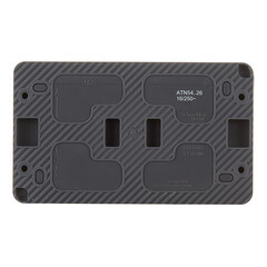 Розетка Systeme Electric AtlasDesign Profi54 накладная антрацит со шторками с крышкой (ATN544026) - фото 4