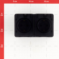 Розетка Systeme Electric AtlasDesign Profi54 накладная антрацит со шторками с крышкой (ATN544026) - фото 2