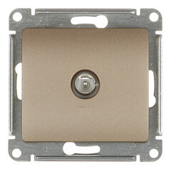 Изображение товара Розетка телевизионная Systeme Electric Glossa встраиваемая титан (GSL000493)