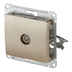 Розетка телевизионная Systeme Electric Glossa встраиваемая титан (GSL000493) - фото 4