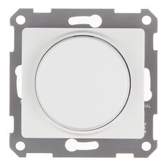 Изображение товара Диммер Systeme Electric Glossa встраиваемый белый поворотно-нажимной (GSL000123)