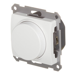 Диммер Systeme Electric Glossa встраиваемый белый поворотно-нажимной (GSL000123) - фото 5