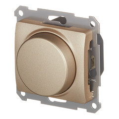 Диммер Systeme Electric Glossa встраиваемый титан поворотно-нажимной (GSL000423) - фото 2