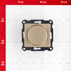 Диммер Systeme Electric Glossa встраиваемый титан поворотно-нажимной (GSL000423) - фото 3