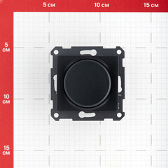 Диммер Systeme Electric Glossa встраиваемый антрацит поворотно-нажимной (GSL000723) - фото 2
