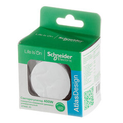 Диммер Systeme Electric AtlasDesign поворотно-нажимной встраиваемый белый (ATN000123) - фото 3