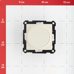 Диммер Systeme Electric AtlasDesign поворотно-нажимной встраиваемый бежевый (ATN000223) - фото 2
