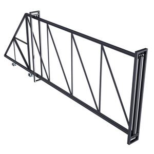 Ворота откатные каркас с комплектом под автоматику Премиум 4х2 м графитовый серый RAL 7024 левые