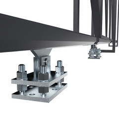 Ворота откатные каркас с комплектом под автоматику Премиум 5х2 м с калиткой графитовый серый RAL 7024 правые - фото 6