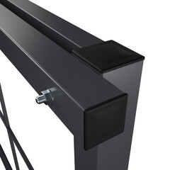 Ворота откатные каркас с комплектом под автоматику Премиум 5х2 м графитовый серый RAL 7024 левые - фото 6