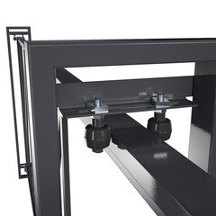 Ворота откатные каркас с комплектом под автоматику Премиум 5,5х2 м графитовый серый RAL 7024 левые - фото 7