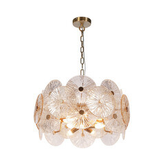 Люстра подвесная Maytoni Aster E14 320 Вт 18 кв.м (MOD007PL-08G) - фото 1