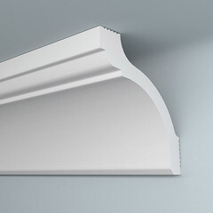 Плинтус потолочный из пенополистирола 85х90х2000 мм Плинтэкс S 85/90 - фото 1