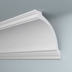 Плинтус потолочный из пенополистирола 90х90х2000 мм Плинтэкс Х 90/90 - фото 1