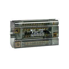 Блок распределительный EKF PROxima 60х180х100 мм IP20 компактный сборный пластиковый серый (db-160-4х12) - фото 1