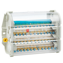 Блок распределительный шинный EKF PROxima ШРБ-160 136х183х72 мм IP20 компактный сборный модульный серый (plc-shrb-160) - фото 1