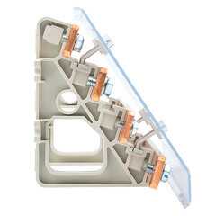 Блок распределительный шинный EKF PROxima ШРБ-400 137х275х119 мм IP20 компактный сборный модульный серый (plc-shrb-400) - фото 2