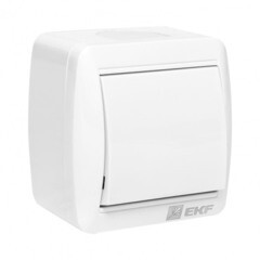 Выключатель EKF Владивосток одноклавишный накладной белый с самовозвратом (EQR16-026-30-54) - фото 3