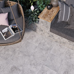 Клинкерная плитка Керамин Вермонт 2 серый 298х298х7 мм (17 шт.=1,51 кв.м) - фото 16