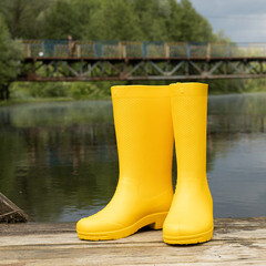 Сапоги EVA женские размер 38-39 желтые Жанетт Аврора (СП-251) - фото 2