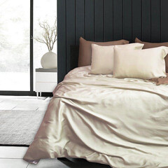 Комплект постельного белья 1,5-спальный тенсель Mona Liza Gold бежевый без простыни - фото 3