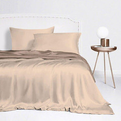 Комплект постельного белья 2-спальный тенсель Mona Liza Gold бежевый без простыни - фото 2