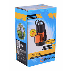 Насос дренажный Вихрь ДН-1100 для грязной воды 258 л/мин (68/2/7) - фото 4
